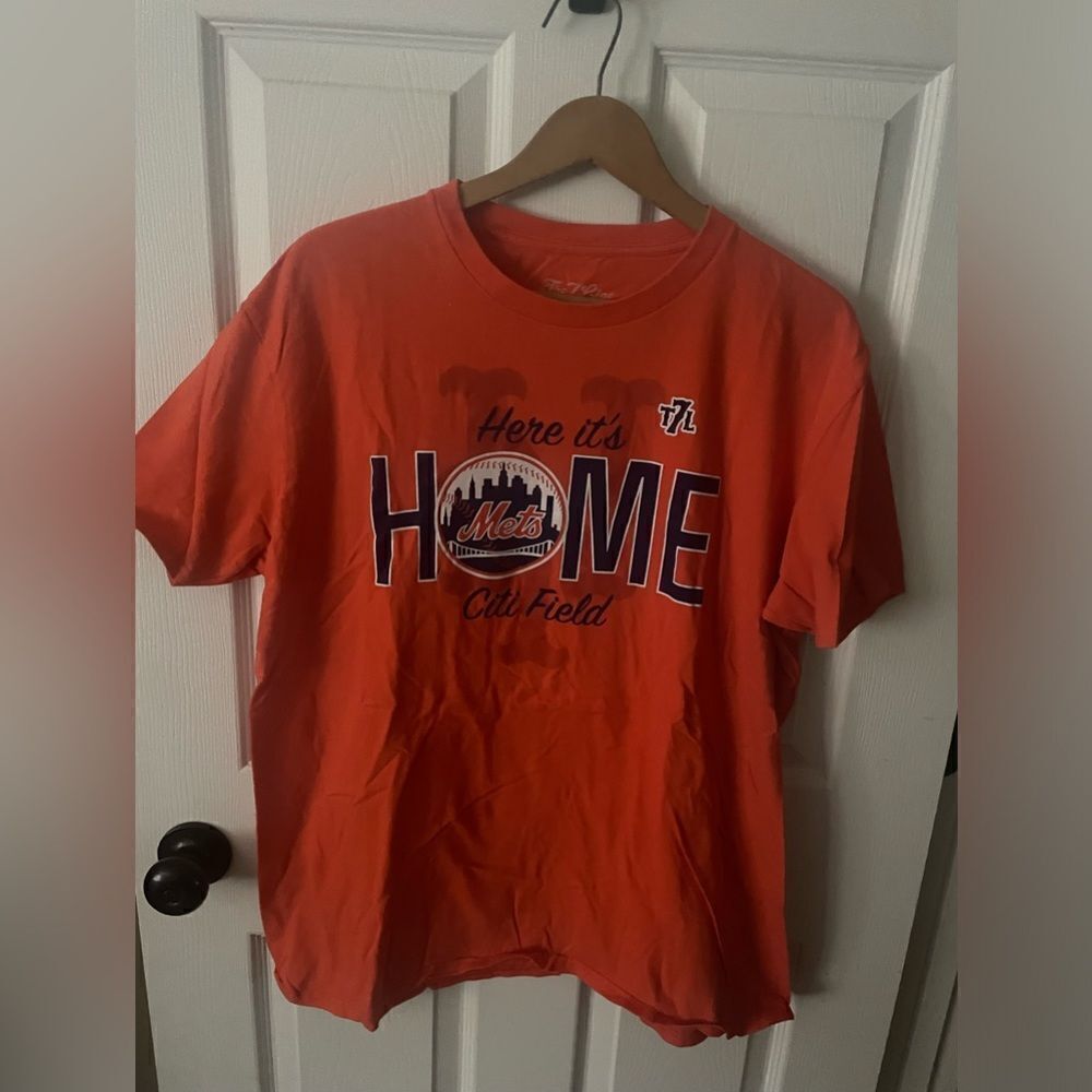 New York Mets The 7 Line Men’s Orange Citi Field Home Shirt Size XL